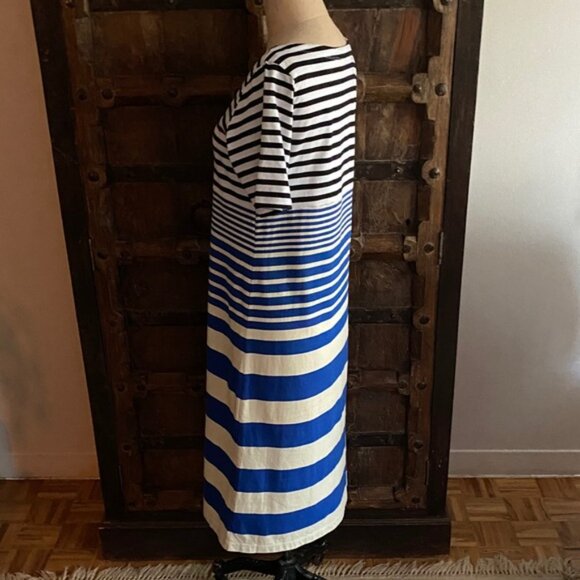 Marni x Uniqlo  Striped Midi Tee T shirt cotton Border Dress - Picture 7 of 16